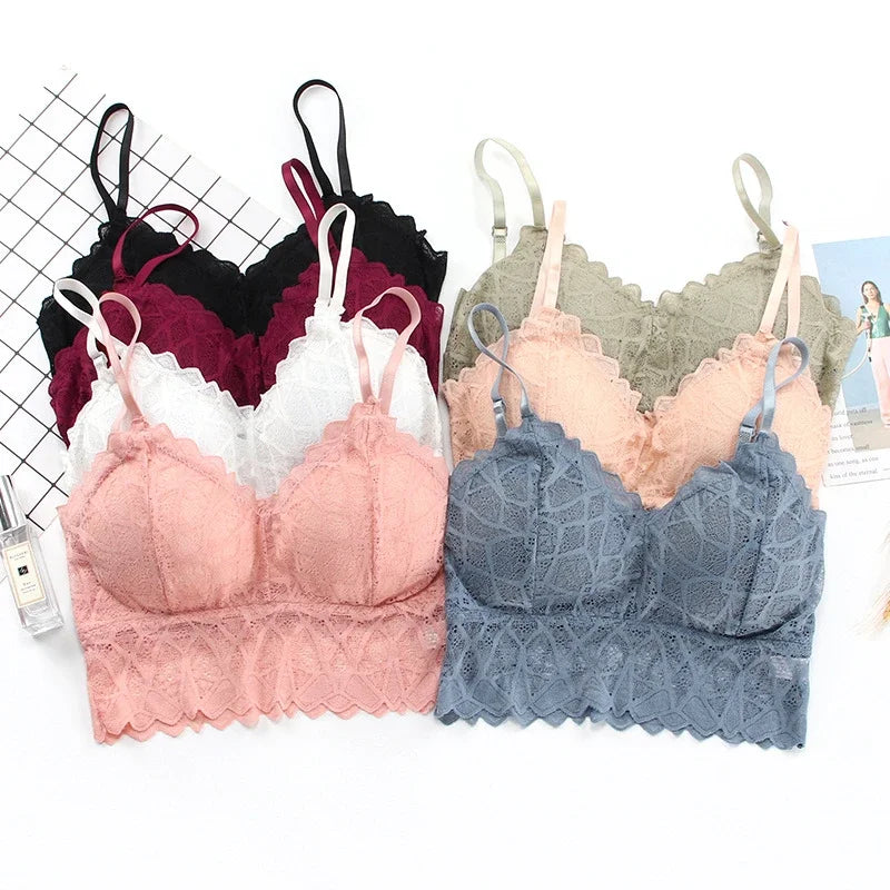 Lace Push-Up Bra Set - Wire-Free Comfort & Style