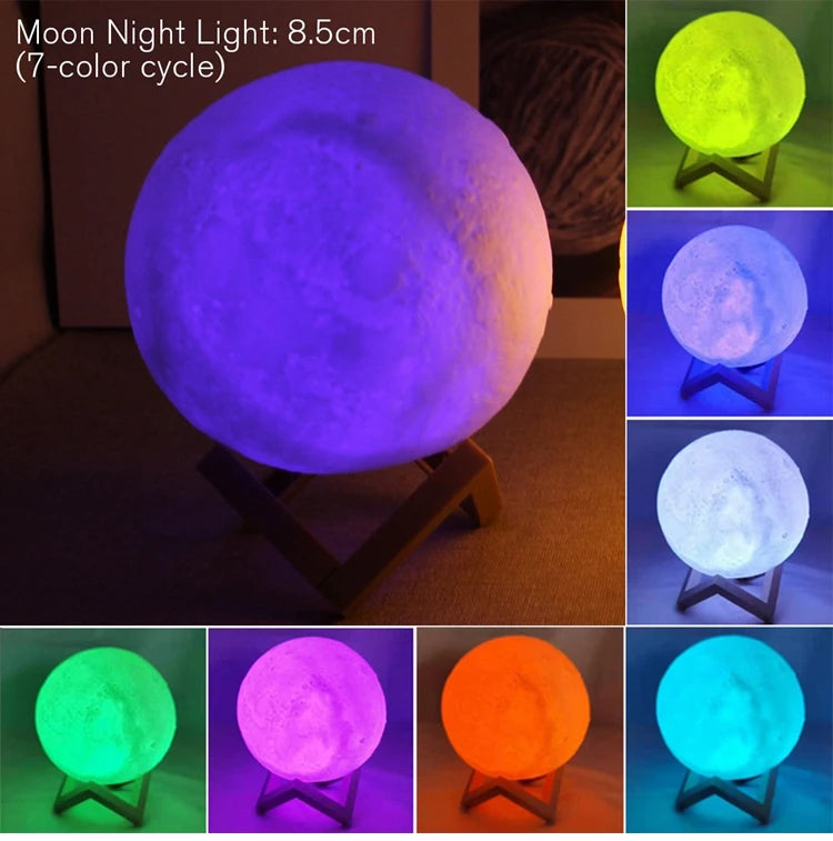 Moon Lamp - Enchanting LED Night Light for Any Room