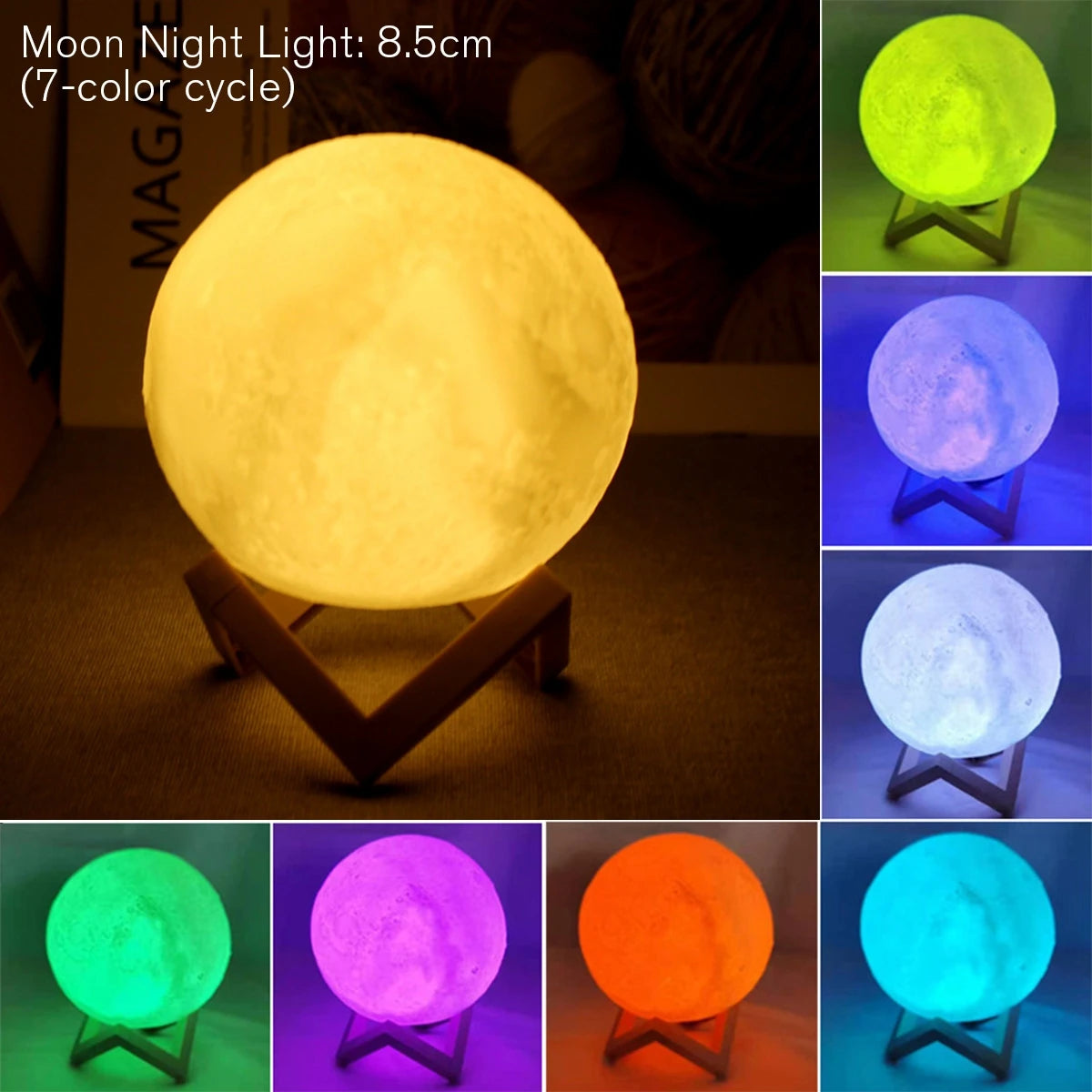 Moon Lamp - Enchanting LED Night Light for Any Room