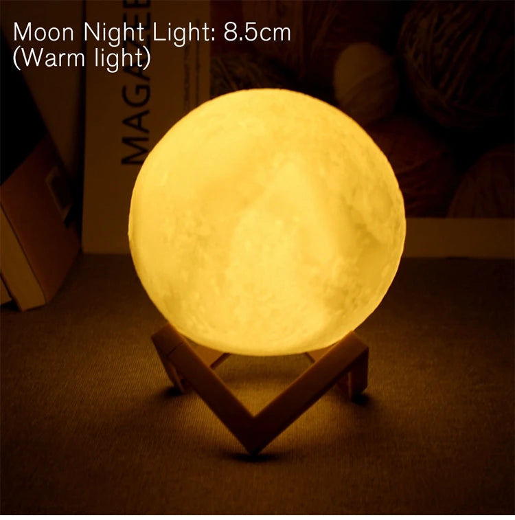 Moon Lamp - Enchanting LED Night Light for Any Room