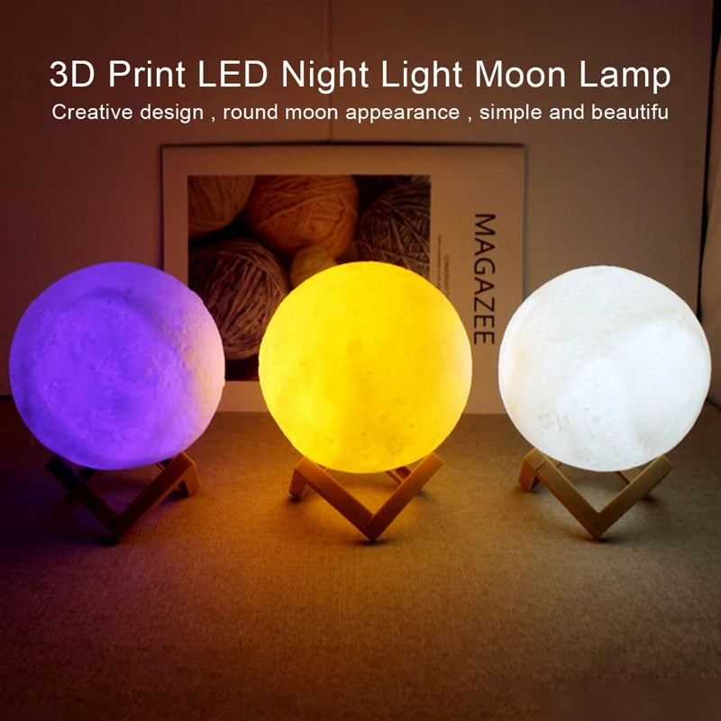 Moon Lamp - Enchanting LED Night Light for Any Room