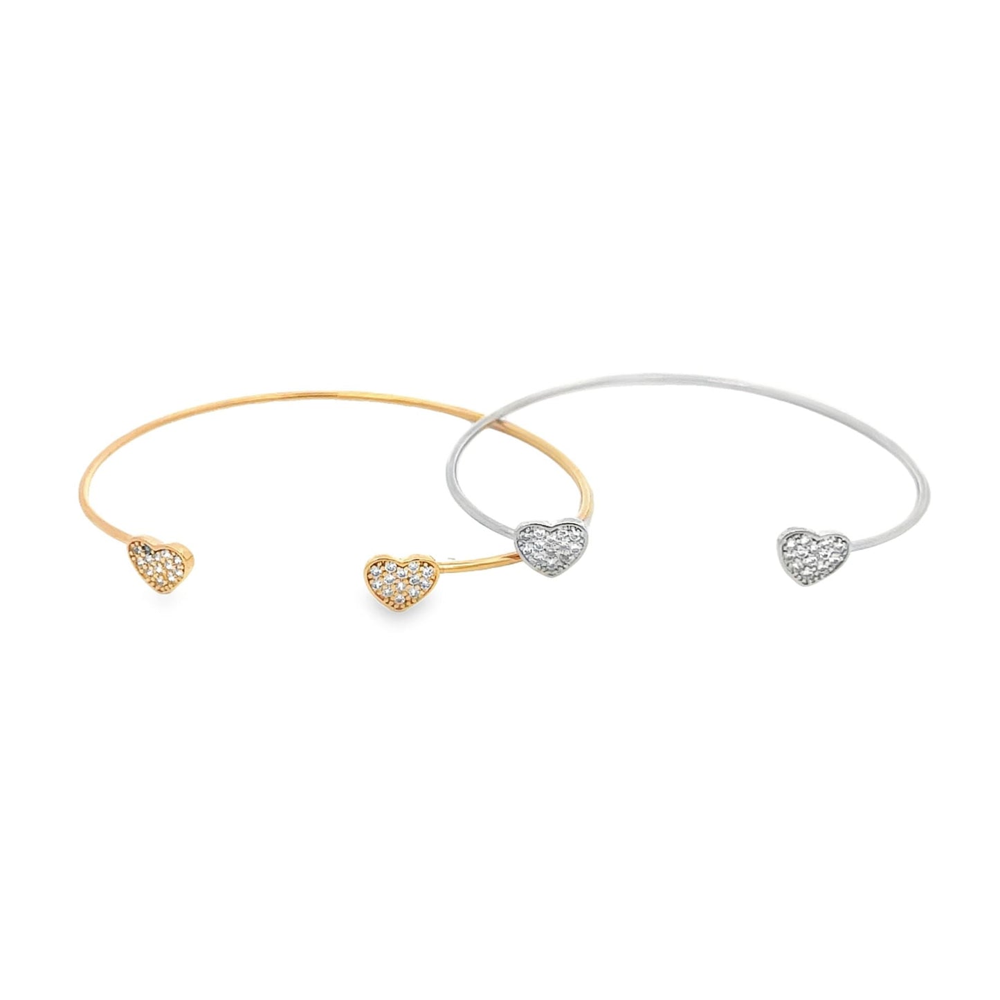 Heart Wrist Cuff Bangle (B53)
