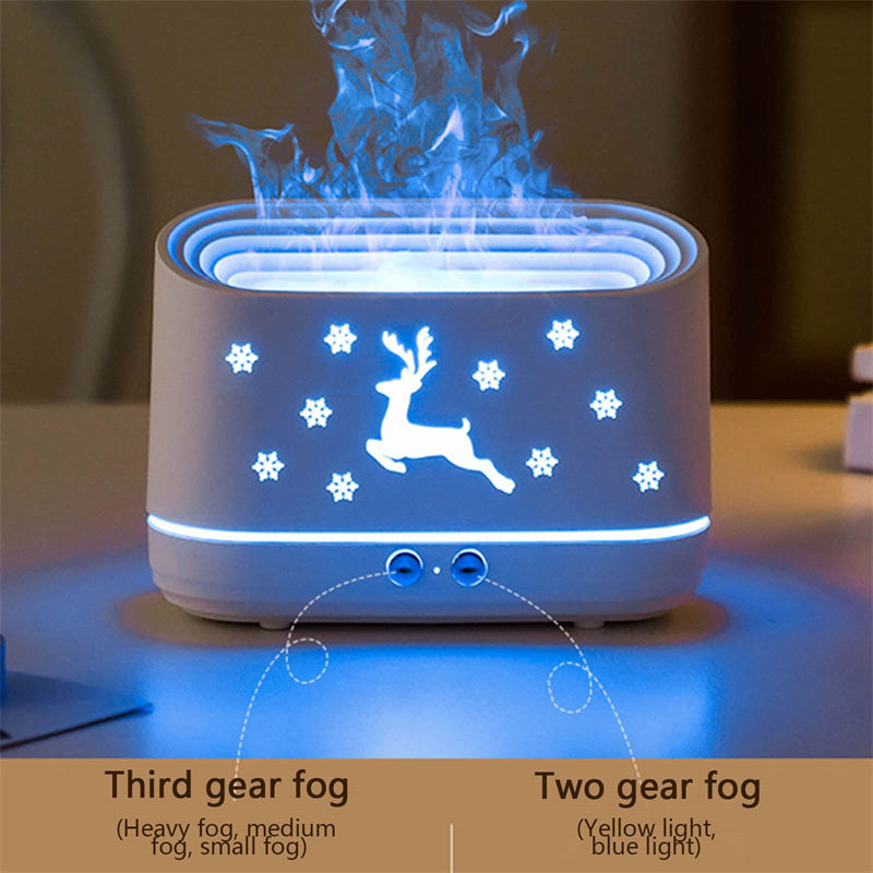 Flame Effect Humidifier & Diffuser - Enhance Your Space