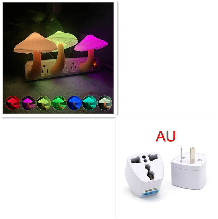 Mushroom Night Light - Automatic Warm White Glow