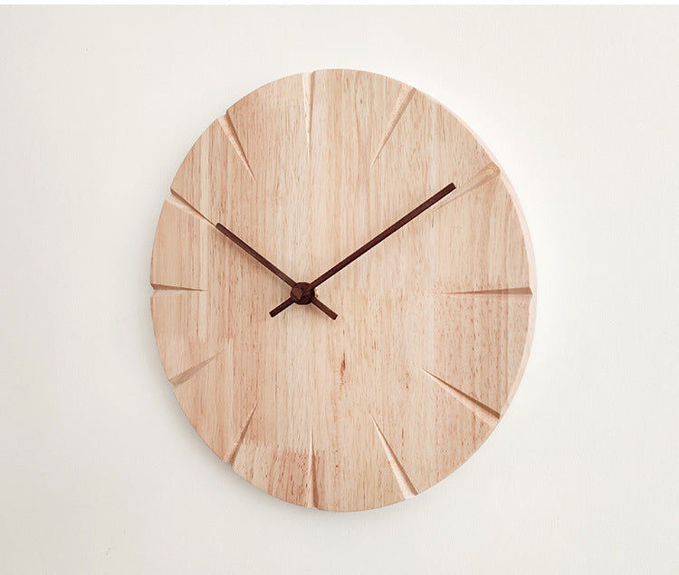 Elegant Wooden Wall Clock - Timeless Home Accent