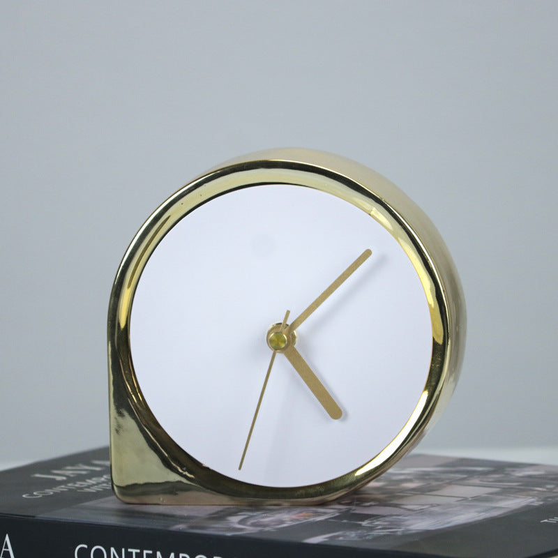 Luxury Ceramic Clock - Modern Home Décor Accent