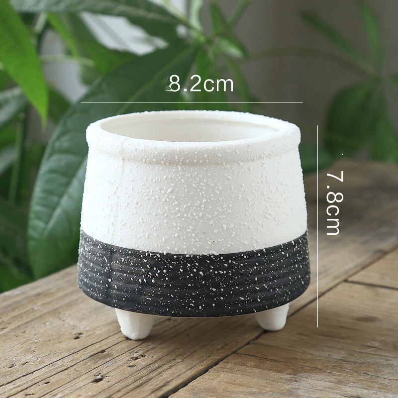 Ceramic Flower Pot - Breathable & Stylish Design