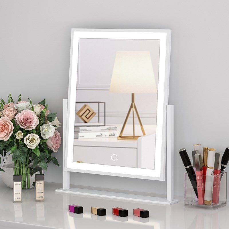 Illuminated Makeup Mirror with Adjustable Lighting