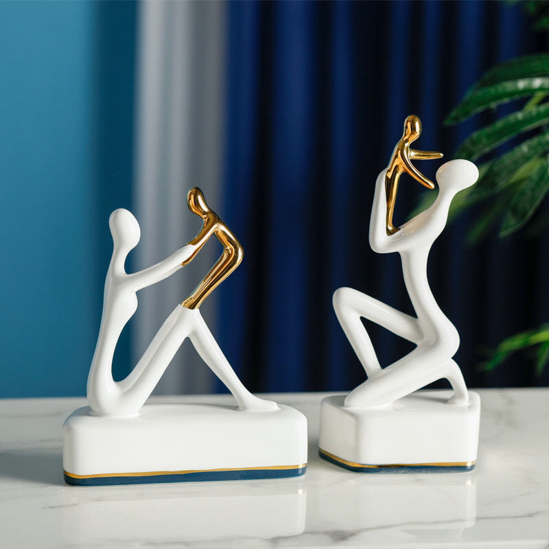 Modern Ceramic Statuette - Elegant Home Decor
