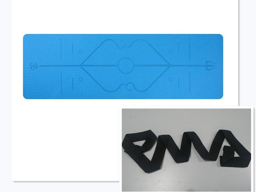 Non-Slip TPE Yoga Mat - Ideal for Beginners