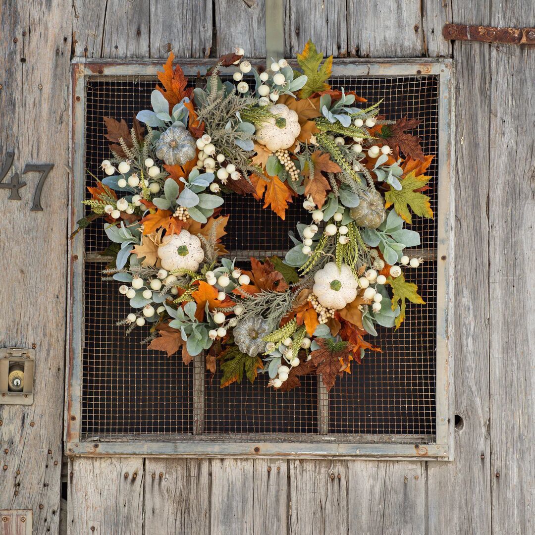 Autumn Pumpkin Wreath - Cozy Home Decor for Fall