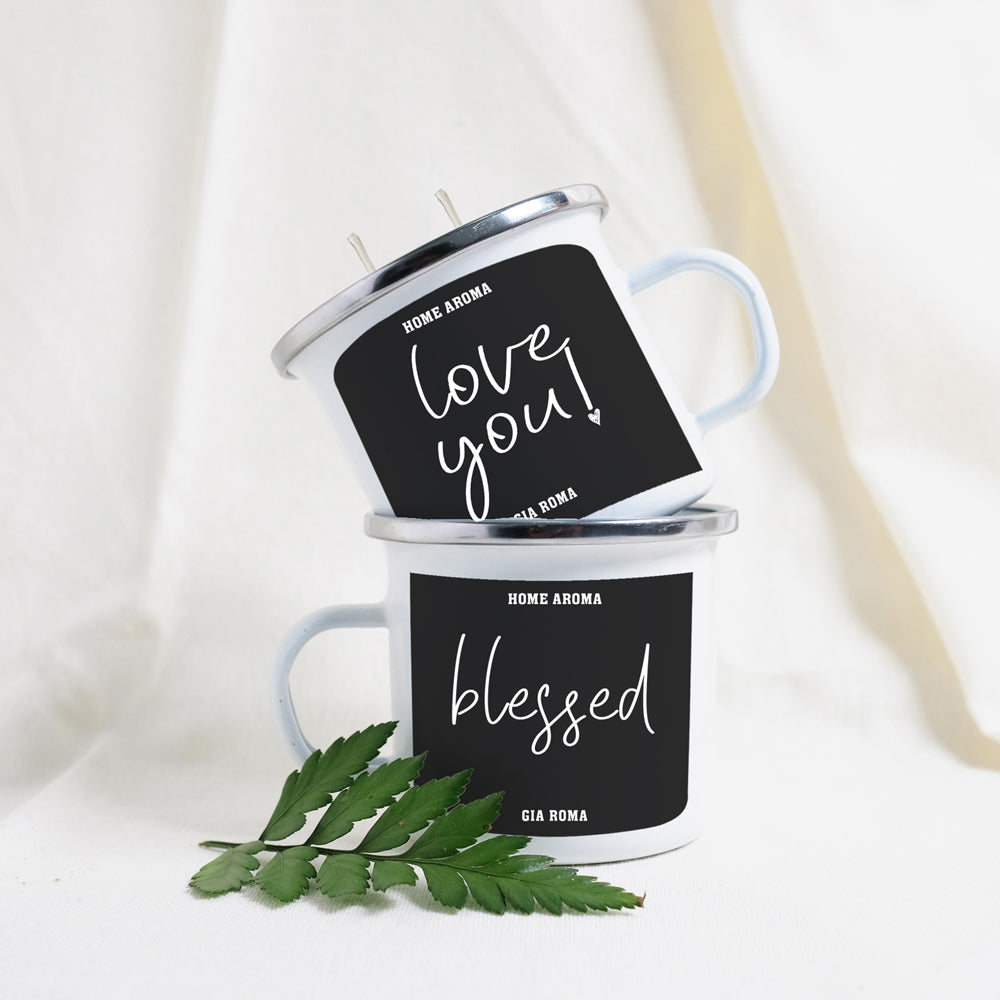 Custom Candle Mug - Choose Your Scent and Label