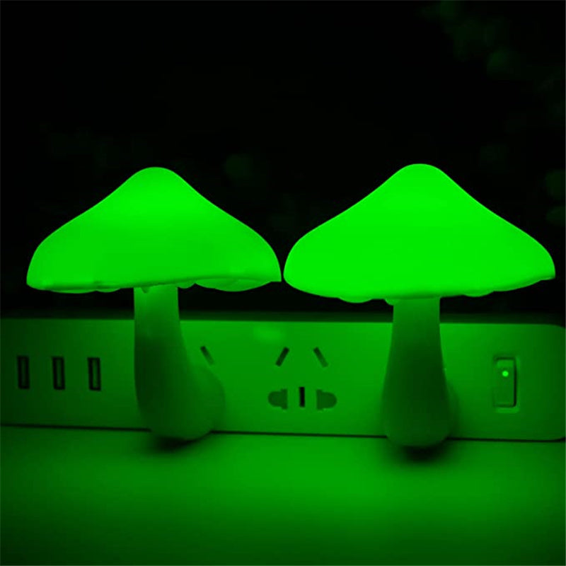 Mushroom Night Light - Automatic Warm White Glow