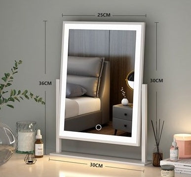 Illuminated Makeup Mirror with Adjustable Lighting