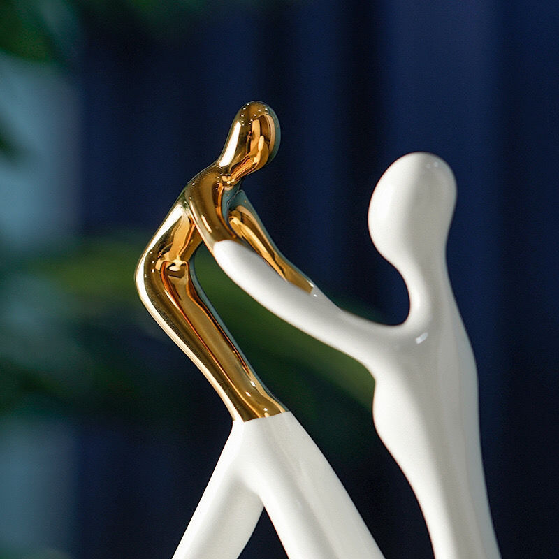 Modern Ceramic Statuette - Elegant Home Decor