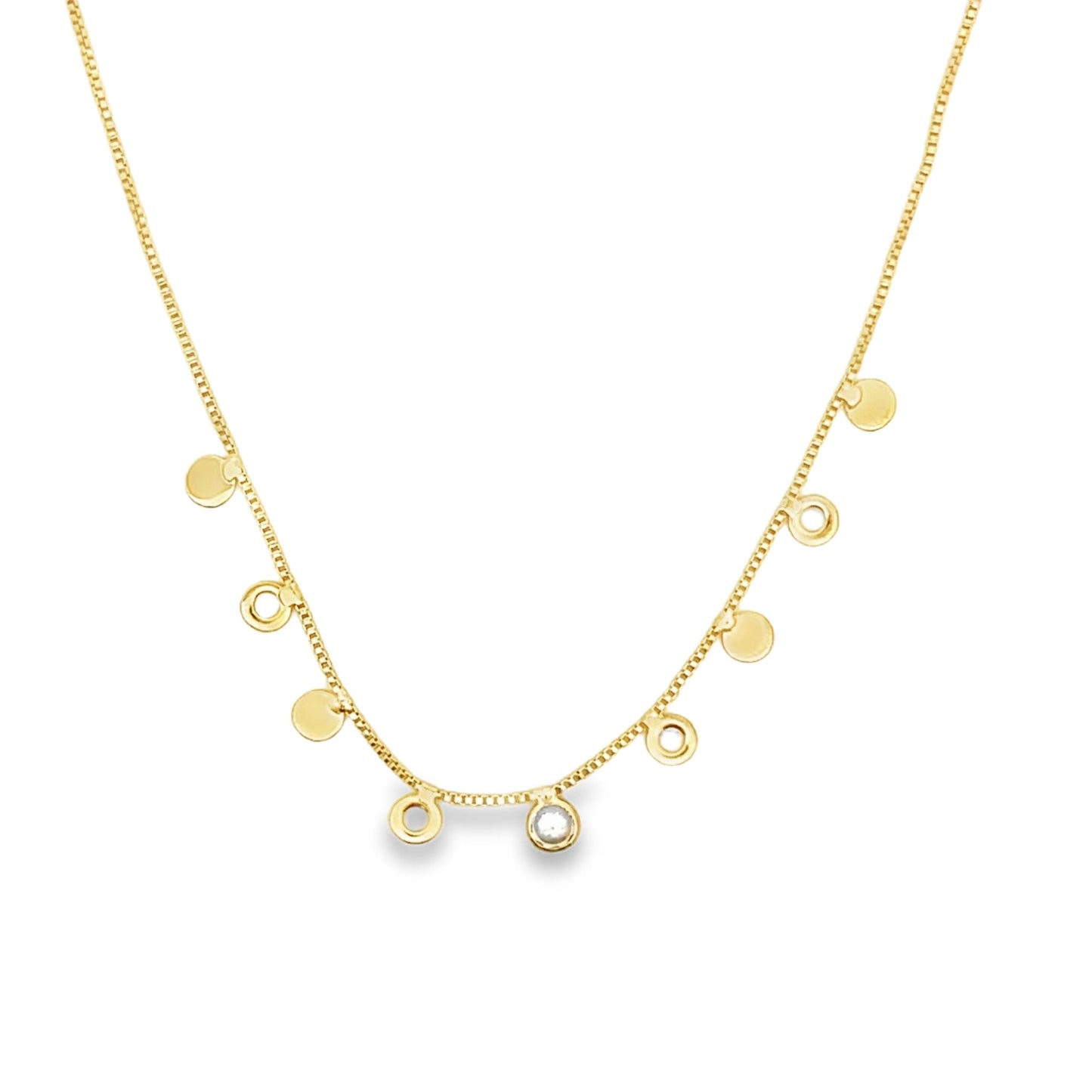 CZ Dangle Cable Chain