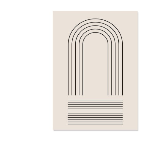 Boho Abstract Lines Canvas Art - Elevate Your Space