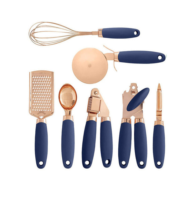 Rose Gold Kitchen Tool Set - Stylish & Durable