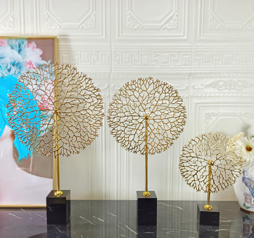 Elegant Metal Coral Tree Decor for Living Spaces