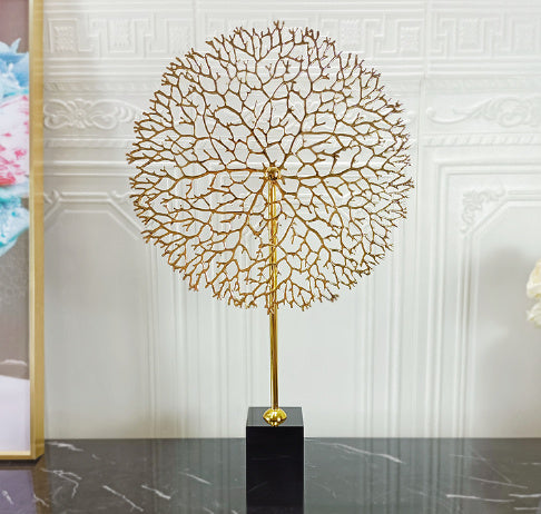 Elegant Metal Coral Tree Decor for Living Spaces