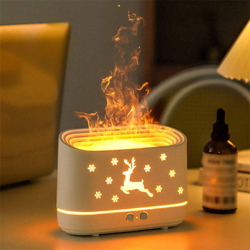 Flame Effect Humidifier & Diffuser - Enhance Your Space
