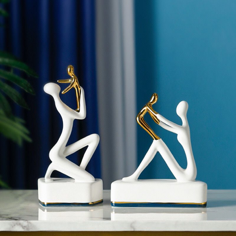 Modern Ceramic Statuette - Elegant Home Decor