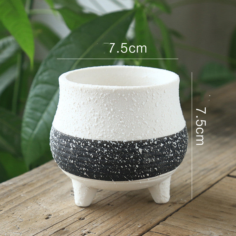 Ceramic Flower Pot - Breathable & Stylish Design