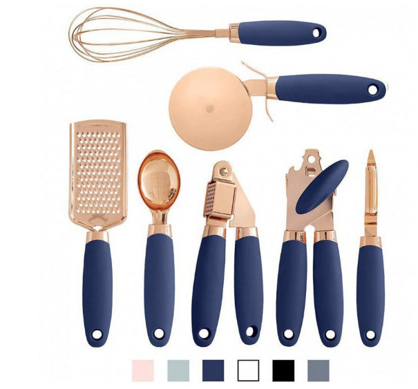 Rose Gold Kitchen Tool Set - Stylish & Durable