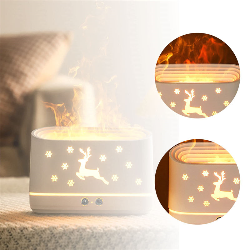 Flame Effect Humidifier & Diffuser - Enhance Your Space