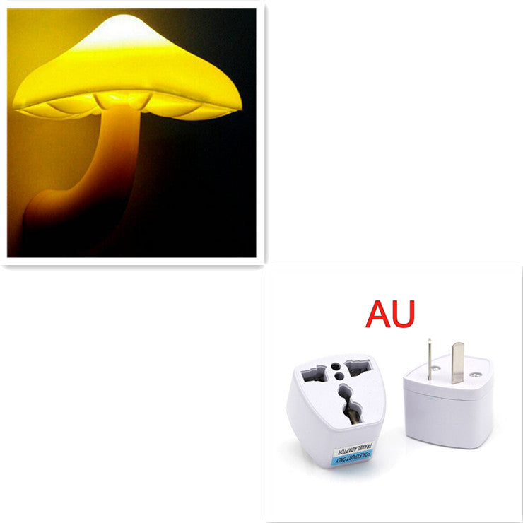 Mushroom Night Light - Automatic Warm White Glow