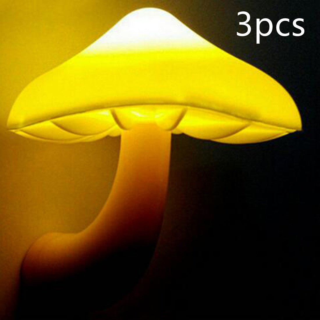 Mushroom Night Light - Automatic Warm White Glow