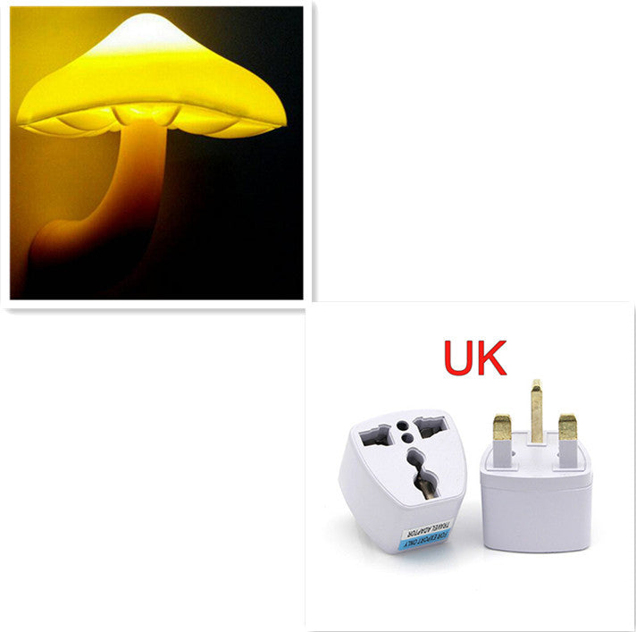 Mushroom Night Light - Automatic Warm White Glow