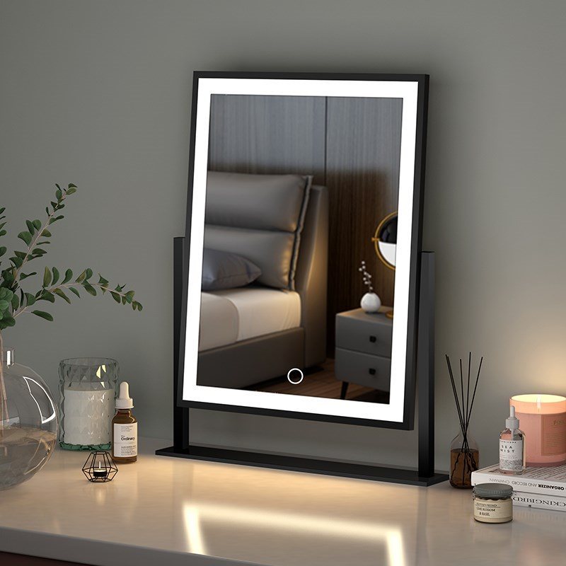 Illuminated Makeup Mirror with Adjustable Lighting