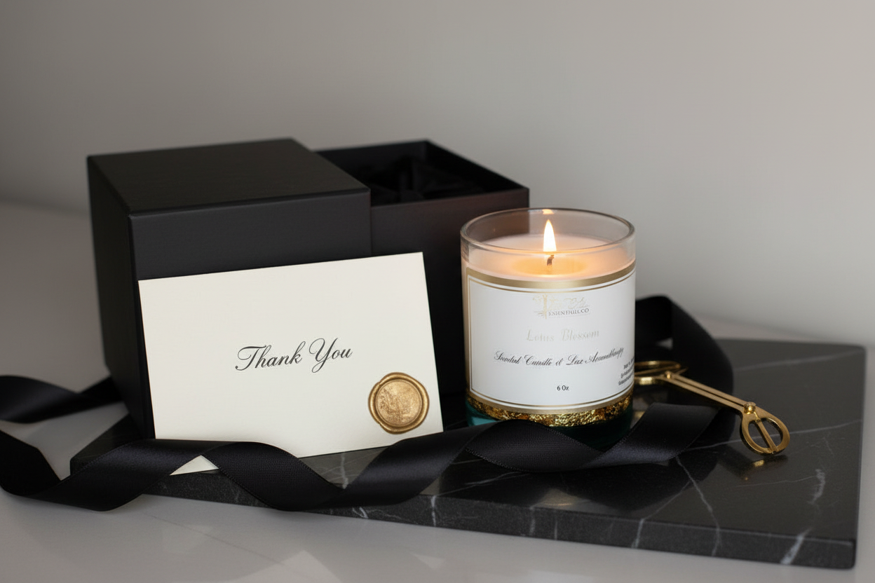 Lux Scented Gold Flakes handmade Candle