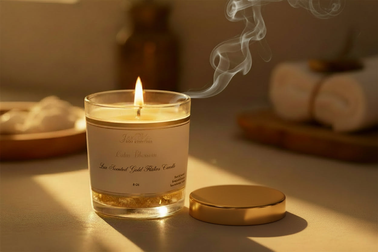 Lux Scented Gold Flakes handmade Candle