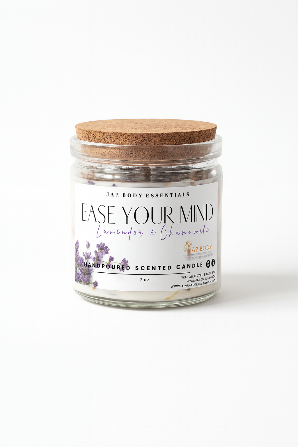 Ease Your Mind Chamomile and Lavender Candle