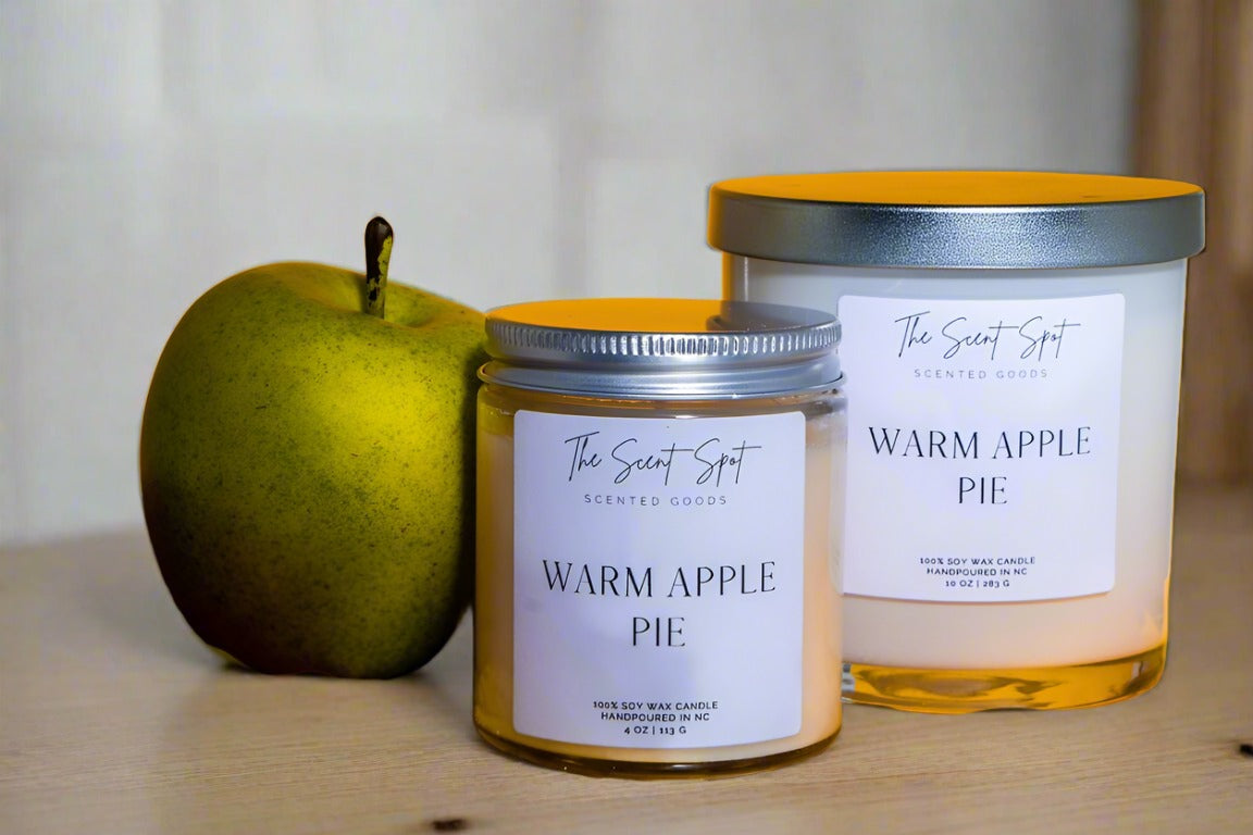 Warm Apple Pie Candle - Cozy Ambiance for Any Room